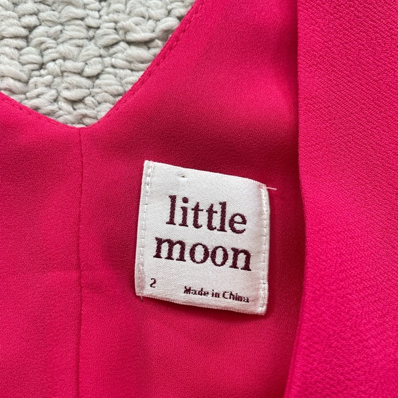 SOLD - Aritzia Little Moon Stellera Barbie Pink Dress - Picture 3 of 4